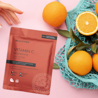 BEAUTYPRO VITAMIN C Brightening Sheet Mask - 100% Biodegradable