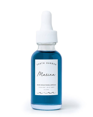 Earth Harbor Naturals MARINA Biome Brightening Ampoule: Blue Tansy + Squalane