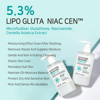 Key ingredients in APLB Glutathione Niacinamide Body Wash