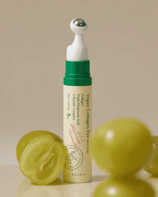 AXIS-Y Vegan Collagen Eye Serum styled product shot