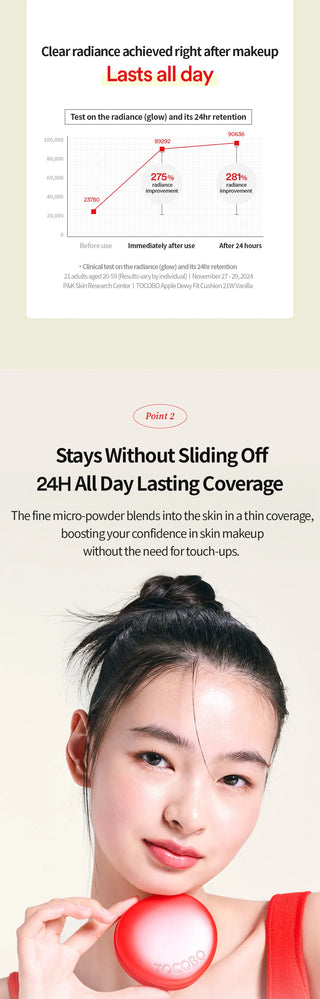 TOCOBO Apple Dewy Fit Cushion