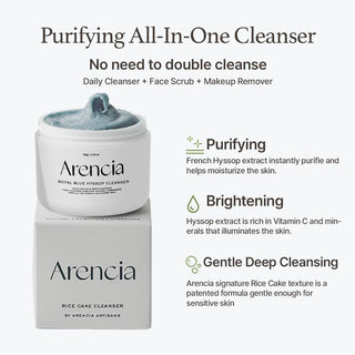 Benefits of Arencia Blue Hyssop Rice Mochi Cleanser