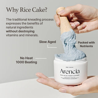 Key ingredients in Arencia Blue Hyssop Rice Mochi Cleanser