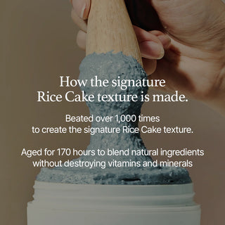 Texture of Arencia Blue Hyssop Rice Mochi Cleanser