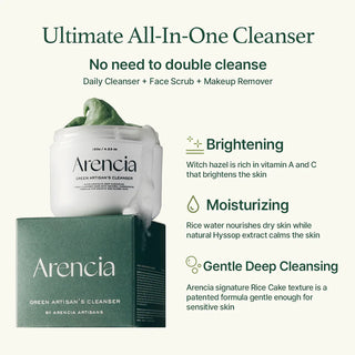 Benefits of Arencia Fresh Green Rice Mochi Cleanser