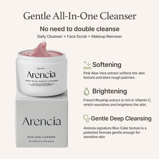 Benefits of Arencia Fresh Royal Rosehip Mochi Cleanser