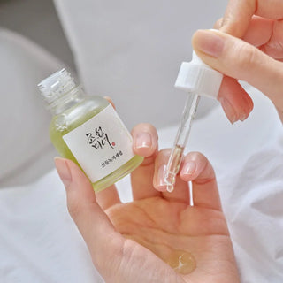 Beauty of Joseon Calming serum : Green Tea + Panthenol swatched on the hand