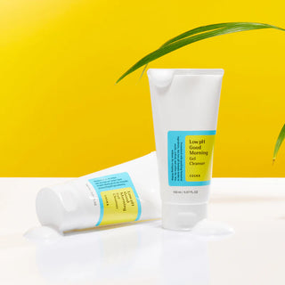 COSRX Low pH Good Morning Gel Cleanser styled product shot
