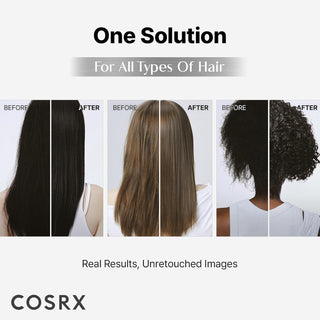 Results of using COSRX PEPTIDE-132 Ultra Perfect Hair Bonding Shampoo