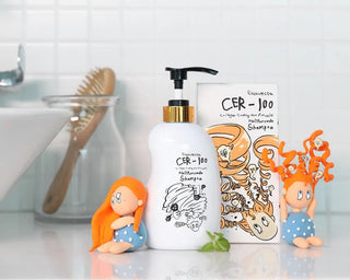 Elizavecca CER-100 Collagen Coating Hair A+ Muscle Helltornado Shampoo styled product shot