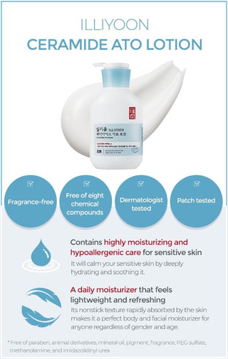 Benefits of ILLIYOON Ceramide Ato Lotion