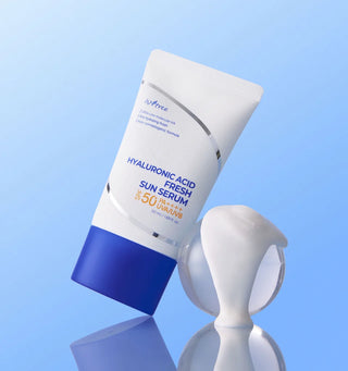 ISNTREE Hyaluronic Acid Fresh Sun Serum SPF50+ PA++++ styled product shot
