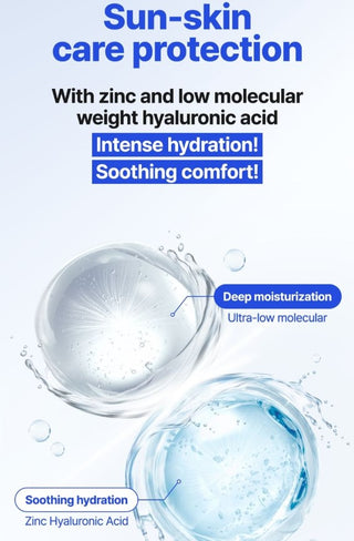 Key ingredients in ISNTREE Hyaluronic Acid Fresh Sun Serum SPF50+ PA++++