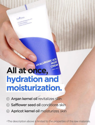 Key ingredients in ISNTREE Hyaluronic Acid Moist Cream