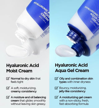 How ISNTREE Hyaluronic Acid Moist Cream compares with other ISNTREE products