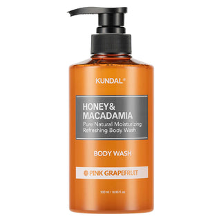 KUNDAL Honey & Macadamia Pure Body Wash in Pink Grapefruit