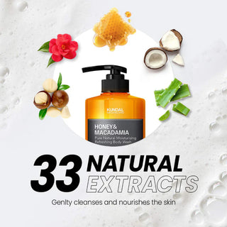Benefits of KUNDAL Honey & Macadamia Pure Body Wash