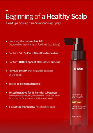 Benefits of KUNDAL Head Spa & Scalp Care+ Scalp Tonic