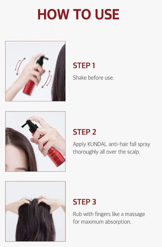 How to use KUNDAL Head Spa & Scalp Care+ Scalp Tonic