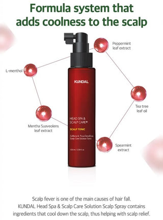 Key ingredients in KUNDAL Head Spa & Scalp Care+ Scalp Tonic