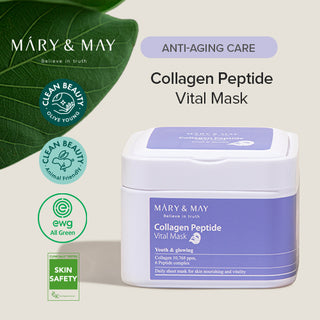 Mary&May Collagen Peptide Vital Mask styled product shot