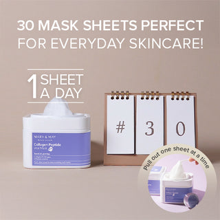 Mary&May Collagen Peptide Vital Mask styled product shot