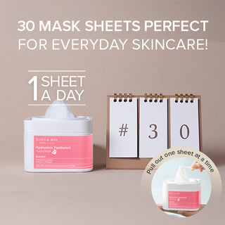 Mary&May Hyaluronic Panthenol Hydra Mask styled product shot