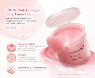 Key ingredients in Medicube PDRN Pink Collagen Toning Gel Toner Pad