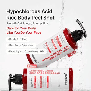 Medicube Hypochlorous Acid Body Peel Shot styled product shot