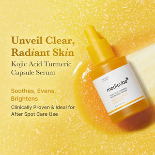 Medicube Kojic Acid Turmeric Niacinamide Serum styled product shot