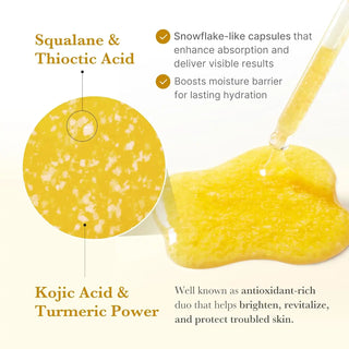 Medicube Kojic Acid Turmeric Niacinamide Serum styled product shot