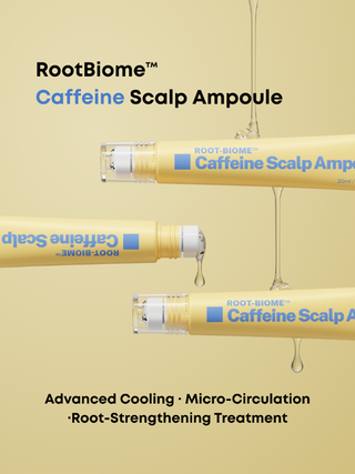 NINE LESS Root-Biome™ Caffeine Scalp Ampoule styled product shot