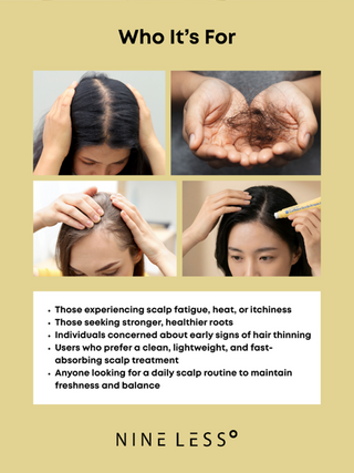 NINE LESS Root-Biome™ Caffeine Scalp Ampoule styled product shot