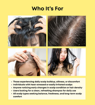 NINE LESS Root-Biome™ Caffeine Scalp Shampoo styled product shot
