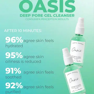 Earth Harbor Naturals OASIS Deep Pore Gel Cleanser: Chlorophyll + Botanical BHA