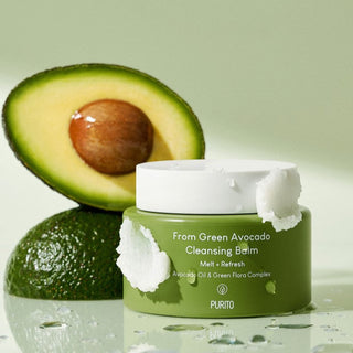 PURITO SEOUL From Green Avocado Cleansing Balm styled product shot