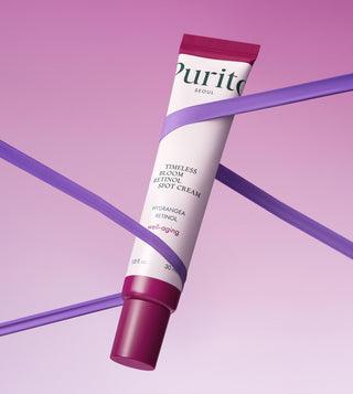 PURITO SEOUL Timeless Bloom Retinol Spot Cream styled product shot