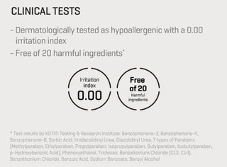 Clinical test results for SOME BY MI AHA BHA PHA 30 Days Miracle Clear Body Cleanser