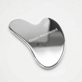 Skin-Nomad Gua Sha stainless steel styled product shot
