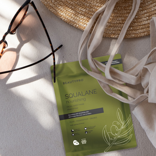 BEAUTYPRO SQUALANE Nourishing Sheet Mask - 100% Biodegradable, Vegan