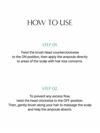 lilyeve Scalp:Turn CICA PDRN Brush Ampoule styled product shot