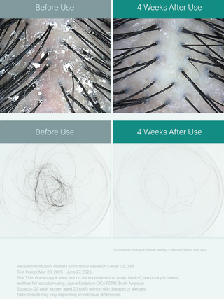 lilyeve Scalp:Turn CICA PDRN Brush Ampoule styled product shot